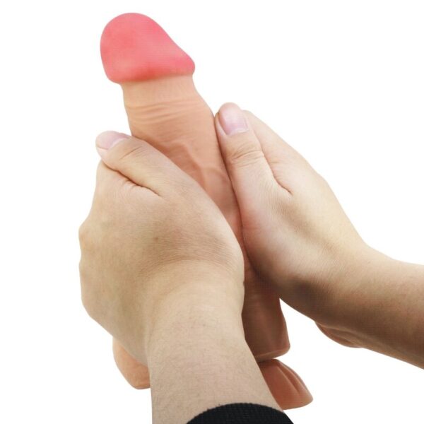PRETTY LOVE - SÉRIE SLIDING SKIN DILDO REALÍSTICO COM VENTOSA DESLIZANTE PELE CONTROLO REMOTO CARNE 21,8 CM - Image 3