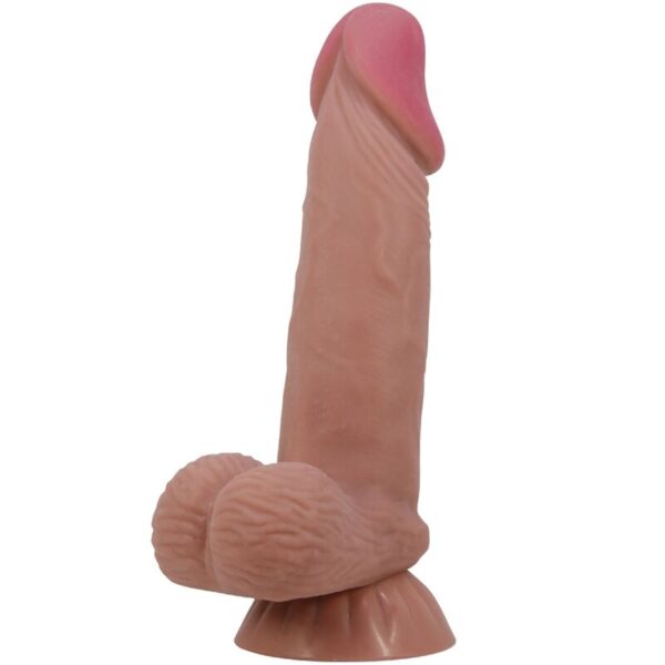 PRETTY LOVE - SÉRIE SLIDING SKIN DILDO REALÍSTICO COM VENTOSA DESLIZANTE PELE MARROM 19,4 CM - Image 2