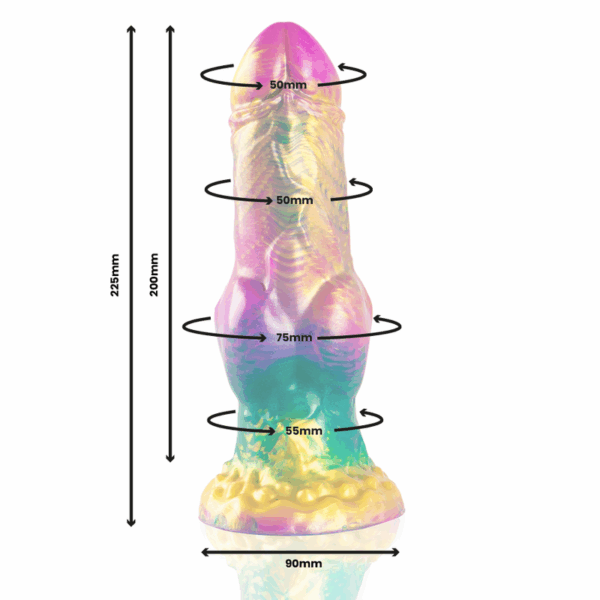 EPIC - IRIS DILDO COM TESTÍCULOS DE PRAZER ARCO-ÍRIS - Image 2