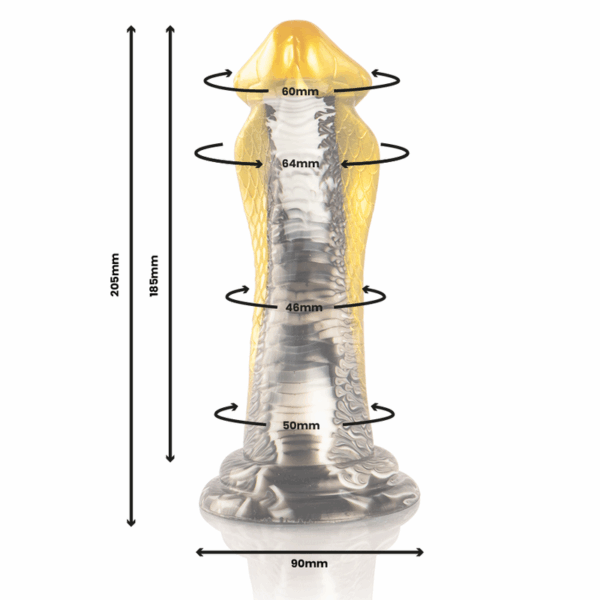 EPIC - DRAKON DILDO AMARELO COBRA - Image 2
