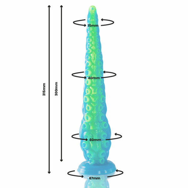 EPIC - SCYLLA FLUORESCENTE FINO TENTCULO DILDO TAMANHO GRANDE - Image 2