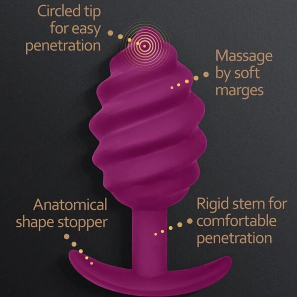 G-VIBE - GPLUG TWIST 2 PLUG ANAL ROXO - Image 2