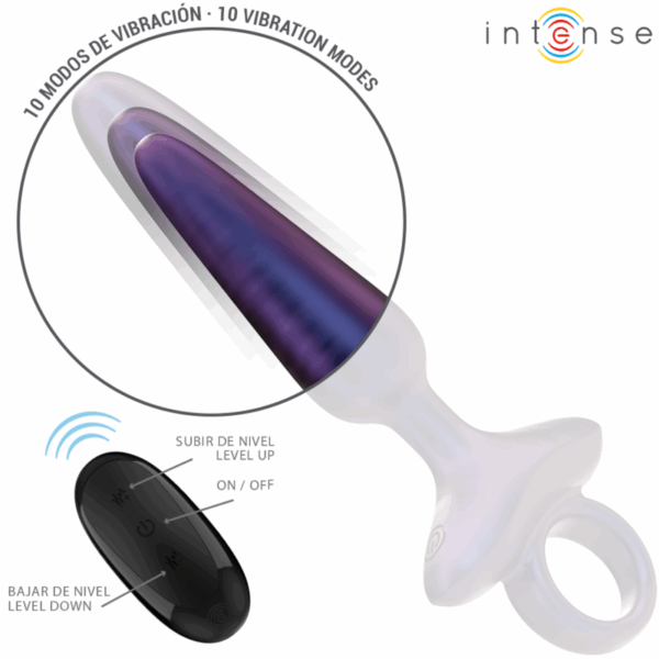 INTENSE - MARLON VIBRADOR ANAL PLUG MODELO 4 CONTROLE REMOTO - Image 3