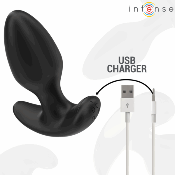 INTENSE - JOEY ANAL PLUG 10 VIBRAÇÕES PRETO CONTROLE REMOTO - Image 5