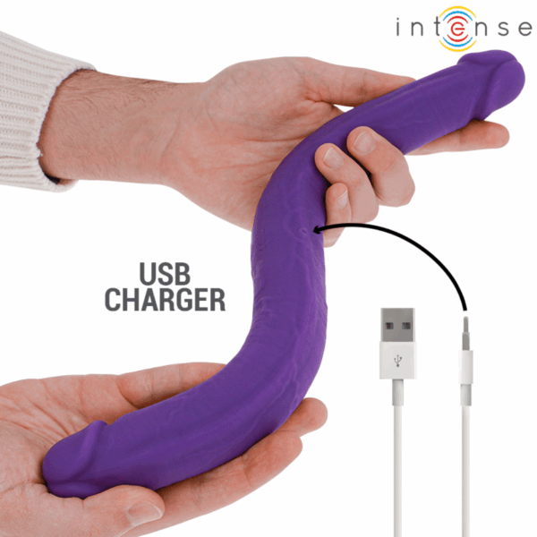INTENSE - GUNTER DILDO VIBRADOR DUPLO 40 CM ROXO CONTROLE REMOTO - Image 3
