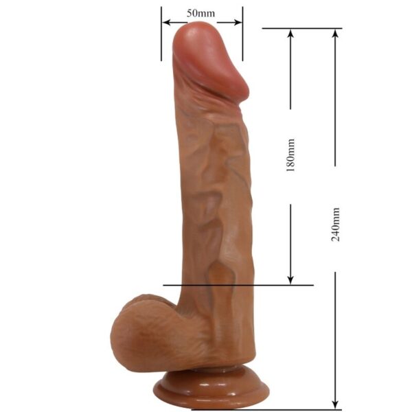 BAILE - BURAQ DILDO REALÍSTICO 24 CM CARNE - Image 5