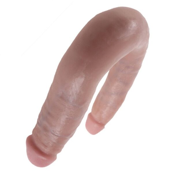 KING COCK - DILDO DE DUPLA PENETRAO 12.7 CM NATURAL - Image 3