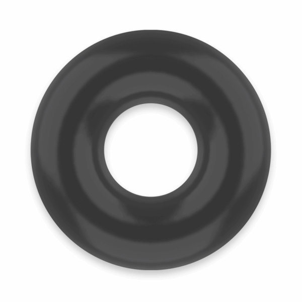 POWERING - ANEL PARA O PÉNIS SUPER FLEXÍVEL E RESISTENTE 4,5 CM PRETO - Image 3